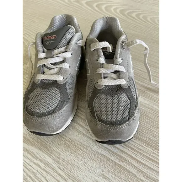 New Balance 990V3 Sneakers IC990GY3 Grey Size 10 Toddler Kids Shoes IC990GY3 - Picture 3 of 5